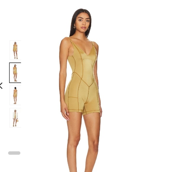 We Are HAH NWT Free People Raise the Barre Onesie - Shroom - Size Small - Picture 2 of 16